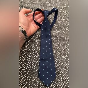 Gymboree Navy Blue Kids Tie with Light Blue Dot Motif